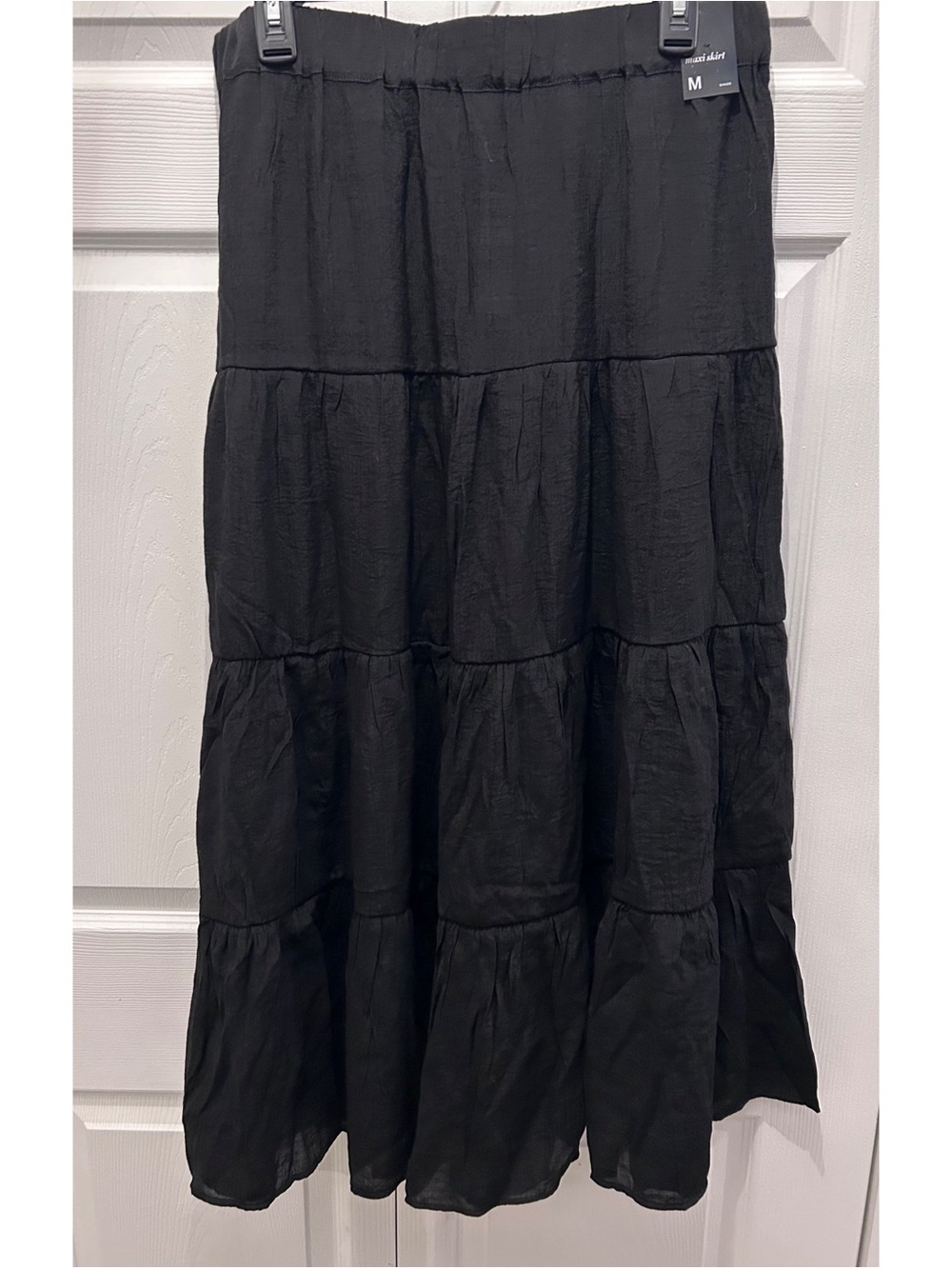 Soho NY&Co Black Tiered Maxi Skirt
